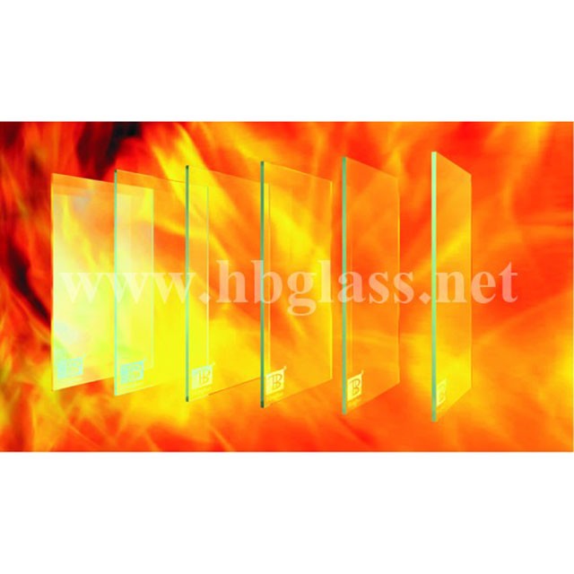 British standard BS476 single layer fire-resistant glass
